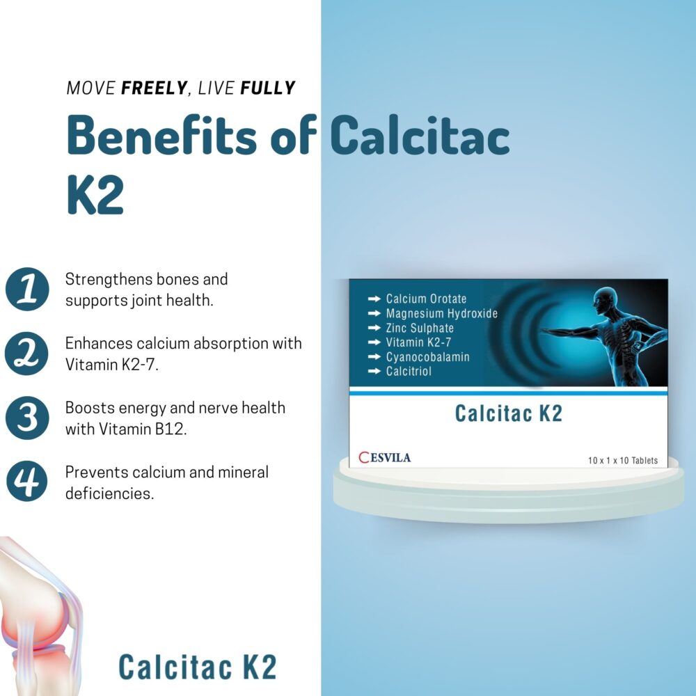 Calcitac K2 - 30 Tablets 