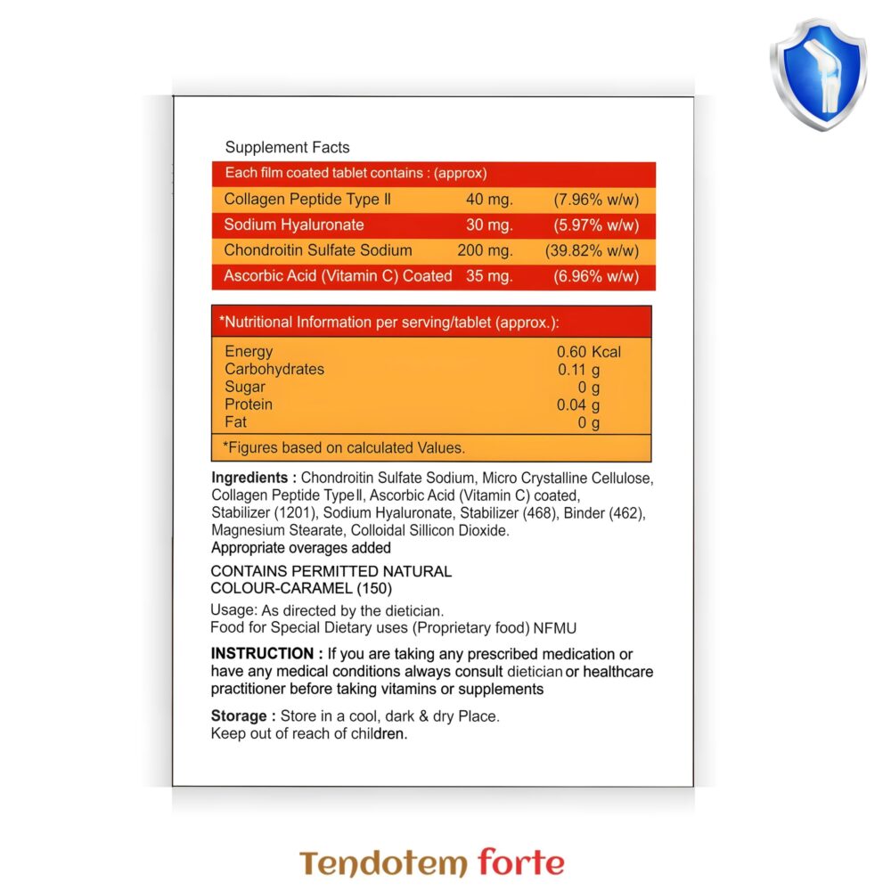 Tendotem Forte - 30 Tablets